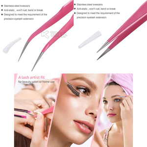 แหนบต่อขนตาสีรุ้งกล่อง2ชิ้นฉลากส่วนตัวกำหนดเองได้ - Product Image 3