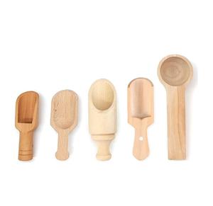 Cuillère à bois artisanat en gros de haute qualité en bois café en poudre cuillères à café manche en bois personnalisé - Product Image 5