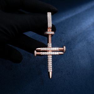 Pendentif personnalisé pour homme, style rappeur, plaqué or, alliage, serti de CZ - Product Image 3