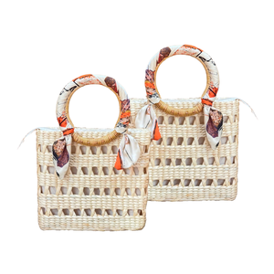 BOLSO DE MANO DE JACINTO DE AGUA de moda con cierre de cremallera Bolso de mano Bolso de mujer para mujer Bolso sostenible y de moda para mujer - Product Image 1