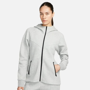 Sweat à capuche surdimensionné pour femme en coton 100% respirant et imperméable avec logo personnalisé, fermeture éclair intégrale, design de masque de ski, vente en gros - Product Image 1