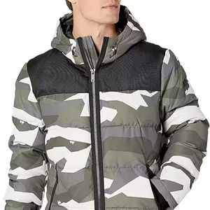 Chaqueta de Plumón Ecológica Ligera Personalizada para Hombre, de Invierno, con Doble Botonadura, Cálida, Cortavientos, con Capucha Alta, Transpirable, Talla XS - Product Image 1