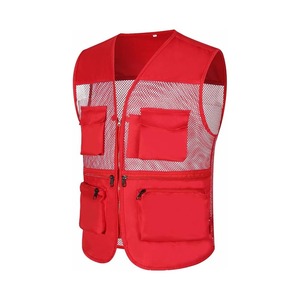 Top Quality Men's <b>Utility</b> Cargo <b>Vest</b> Outdoor Summer Work Fishing Safari <b>Vest</b> Nylon Mesh Zipper Travelling Work Wear Waistcoat - Product Image 5