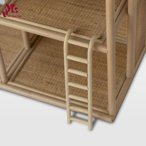 Maison de poupée en rotin artisanale jouets pour enfants en matériaux sûrs pour enfants parfaits pour l'anniversaire et la décoration de votre chambre d'enfants - Product Image 3