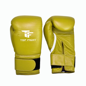 Gants de boxe à lacets de qualité supérieure, très demandés, avec logo personnalisé, en cuir de vachette, pour adultes, respirants, pour la compétition - Product Image 1