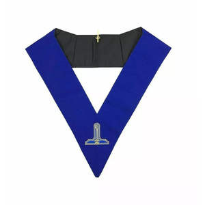 Maçonnique Regalia Bleu Lodge Officiers Collier Machine Brodé Top Qualité Maçonnique Regalia Colliers - Product Image 2