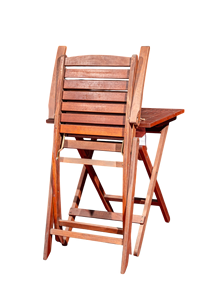 Moderno Juego de Muebles Plegables para Exteriores de 4 Piezas en Madera Maciza de Melaleuca, con Cómodos Reposabrazos, Resistentes a la Intemperie y a los Rayos UV, para Apartamentos - Product Image 6