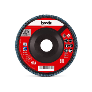 Disque à lamelles KWB 115 mm Grain P120 EXPERT 795642 Meules de ponçage haute performance - Product Image 2