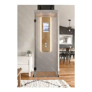 Emak Mini Through Floor Lift hydraulic drive 2 Stops 150kg 0.15m/s indoor Mini Home Lift Household lift Left Hinged Door