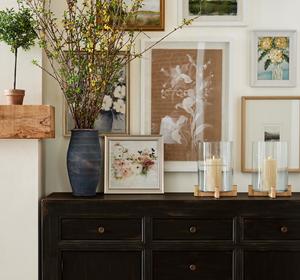 Meilleures ventes, bougeoir en métal/verre doré Brooks Cross Hurricanes pour le salon, décoration de table, décorations de Noël - Product Image 6