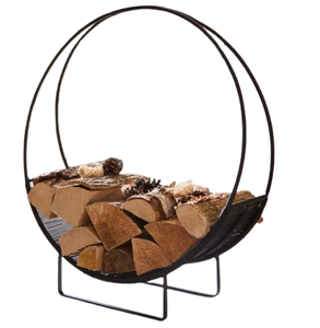 Customized Shape Iron Metal <b>Log</b> Holder Black Colored Latest Design Wood Storage Decorative Metal <b>Firewood</b> Storage Holder - Product Image 4