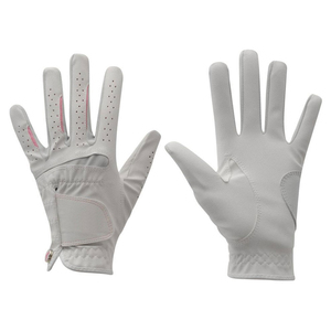 Gants de golf pour hommes en cuir véritable Cabretta de haute qualité avec sangle de poignet réglable antidérapante, imperméables et logo personnalisé pour le sport - Product Image 1