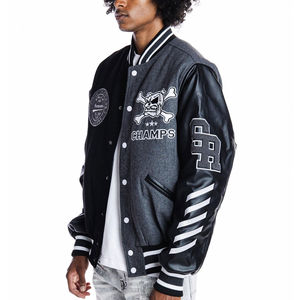 2026 Premium Quality Custom Pattern Men Embroidery Varsity <b>Jackets</b> 2 Side Custom Pocket Men Varsity <b>Jackets</b> - Product Image 3