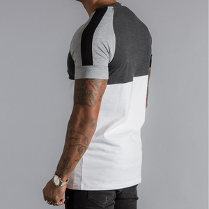 Camisetas de manga corta con estampado de logotipo de ajuste extragrande, camisetas Unisex con estampado personalizado OEM, camisetas lisas de algodón 100%, camisetas informales para hombre - Product Image 6