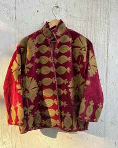 Haut nouveau motif velours Suzani brodé veste Boho Hippie indien unisexe veste manteau Suzani veste pour femmes suzani veste - Product Image 2