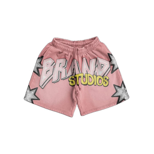 2025 Heavyweight French Terry <b>Shorts</b> Customizable <b>Men</b> <b>Vintage</b> Wash Screen Printed Sun Faded <b>Shorts</b> - Product Image 4