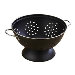 Passoire en métal à mailles profondes en acier inoxydable avec base large pour laver les légumes égouttoirs pâtes nouilles fruits - Product Image 4