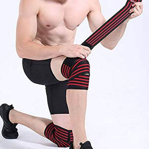 Genouillères élastiques personnalisées en Offre Spéciale pour l'haltérophilie sangles de genou élastiques de 2 mètres à faible quantité minimale de commande - Product Image 4