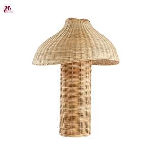 Meilleure vente lampe de table vintage en rotin osier moderne colonne de rotin naturel étude chambre à coucher dessin - Product Image 6