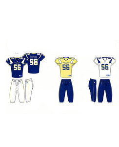 Uniforme de football américain personnalisé, plaquage sergé, sublimation, maillot de football américain sérigraphié - Product Image 4
