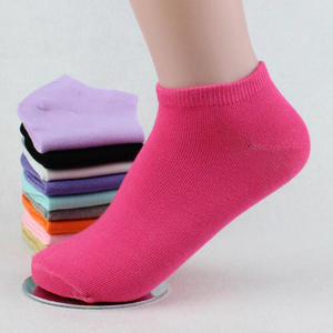 Assortiment de Styles différents, vente en gros, chaussettes de cheville pour femmes, bas en Polyester coupe basse - Product Image 5