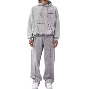 ชุดวอร์มมีฮู้ดสีพื้น ดีไซน์และขนาดสั่งทำได้ สำหรับผู้ชาย ผ้าฝ้าย 100% คุณภาพพรีเมียม ขายส่ง - Product Image 1