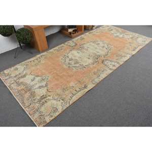 Antiguo Beige naranja 4,3X9,6 pies de lana de tejido plano alfombra turca patrón de retazos sala de estar alfombra de látex para decoraciones - Product Image 2