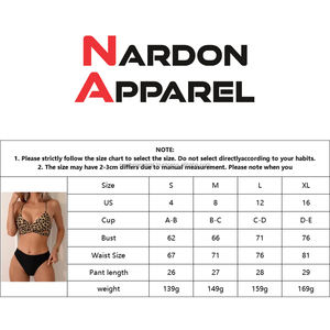 Nardon Apparel 2025 été haut de gamme Bikini ensemble Sexy maillot de bain fendu avec logo avant taille solide et fermeture éclair décoration - Product Image 6