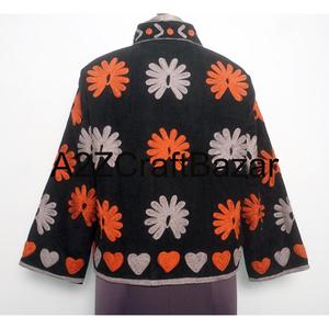 Chaqueta de Mujer con Bordado de Diseño, Chaqueta Tradicional Étnica de Primera Calidad para Otoño e Invierno, Ropa de Abrigo al por Mayor - Product Image 5