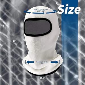 Vente en gros de masque de ski personnalisé de haute qualité, balaclava unisexe, bonnet d'hiver chaud, tricoté 100% coton, respirant, imperméable, pour l'extérieur - Product Image 1