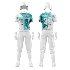 เสื้อเบสบอลมืออาชีพผ้าเจอร์ซีย์สีตัดกันพิมพ์ลายเปล่าพิมพ์ซับลิเมชันขนาดพลัสไซส์ - Product Image 6