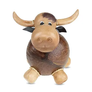 Regalo de coco hecho a mano de alta calidad Formas de animales talladas en Vietnam para decoración al por mayor - Product Image 1