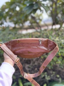 Cinturón de Cuero Genuino de Diseño Moderno con Bolsillo en la Cintura, Bolso de Viaje de Moda, Único y Elegante, Fácil de Llevar, Cinturón para Dinero con Múltiples Usos - Product Image 2