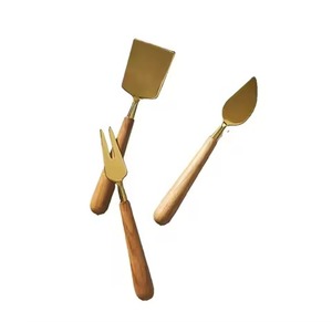 Elegante Juego de Cubiertos para Queso con Mangos de Madera para una Mesa con Estilo Durante Reuniones Familiares y Celebraciones - Product Image 4