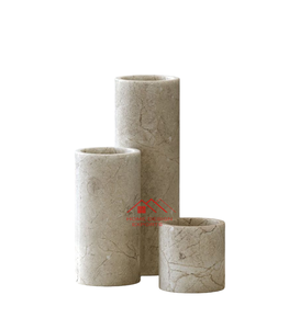 Vase à fleurs et pot au prix de gros Accessoires de décoration pour la maison et le mariage Pot en marbre de couleur noire Utilisation polyvalente - Product Image 2