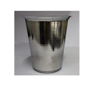 Modern Design Steel Stemless Wine <b>Glass</b> Shiny Polished Stainless Steel Beer <b>Tumbler</b> <b>Glass</b> at Best Price - Product Image 3