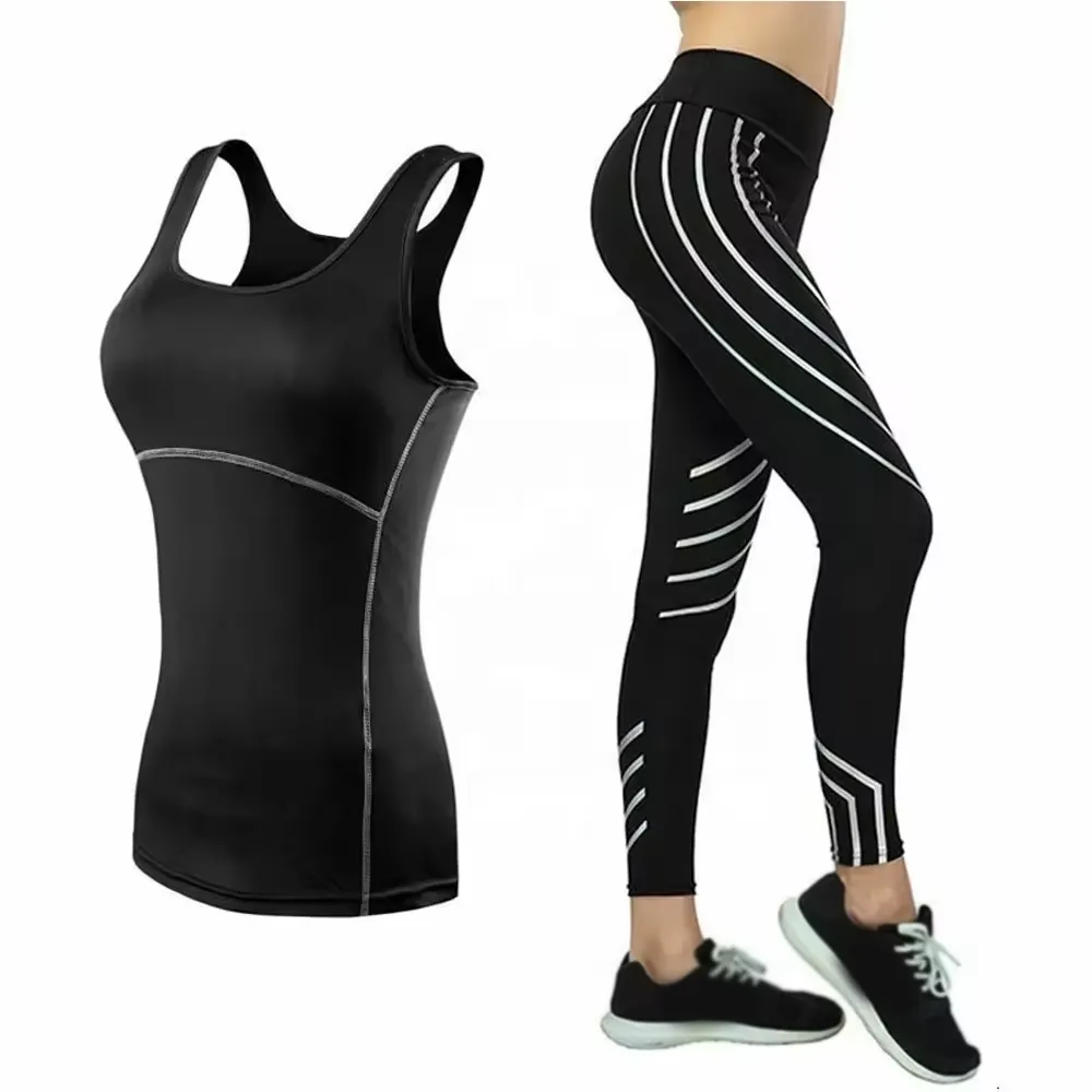 Women 2 Pieces Fitness Workout Suit Women Clothing Active Wear Breathable Stylish Yoga Set Best Selling Women Wear Yoga Set