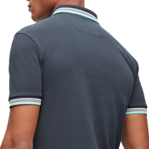 T-shirt à manches courtes pour homme en coton/fibre de bambou de haute qualité, séchage rapide, haute visibilité, respirant, tissu tricoté compressé - Product Image 4