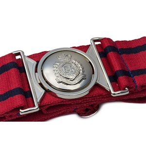 Uniforme de campo de cuero con cinturón de brocado de colores sólidos OEM con hebilla para venta al por mayor - Product Image 5