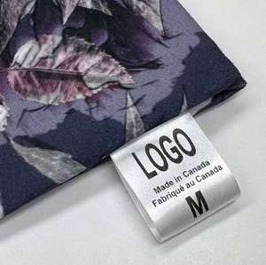 Custom Screen Printed Satin <b>Nylon</b> <b>Fabric</b> Washable Care Instructions Labels for Garments and Silk Clothes - Product Image 6
