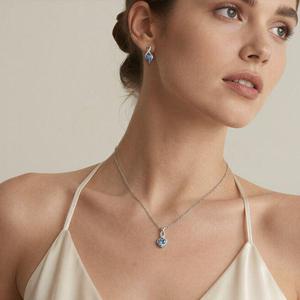 Jeulia Rose Gold Sterling Silver Custom Twist Heart <b>Stud</b> <b>Earrings</b> with Opal Diamond <b>Emerald</b> - Product Image 6