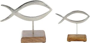 Reliable Manufacturer Luxury Design Best Selling Decorative Fish Made of Aluminium Mango Wood 14 X 4.5 X 13 cm at Direct Factory - Product Image 4