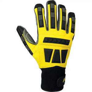 Cuero Suave TPR en la parte posterior de la mano Guantes de resistencia al corte de impacto Guantes DE SEGURIDAD Campo petrolero - Product Image 2