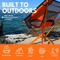 Chaise pliante robuste pour adulte, confortable, entièrement rembourrée, capacité 500 lbs, pour sports de plein air, plage, camping, en acier inoxydable chauffant