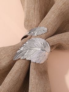 Anneau de serviette en aluminium de grande qualité à prix raisonnable, finition élégante, décoration de table raffinée pour les repas formels - Product Image 4