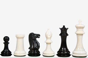 Juego de Ajedrez de Hueso de Camello Hecho a Mano de Primera Calidad, Patrón Staunton del Siglo XIX, Blanco y Negro, Rey de 3.6 cm a Precio Económico - Product Image 6