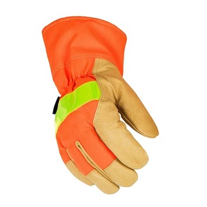 Guantes DE TRABAJO reflectantes Seguridad manual Construcción Guantes de jardinería con puño reflectante Guantes de alta calidad premium al mejor precio - Product Image 2