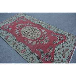 Vintage turc grande zone tapis classique rouge vert Patchwork Design laine matériel Latex Rectangle 9x12 Tabriz pour couloir chambre - Product Image 4