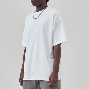 Camiseta estampada de peso pesado para hombre, camiseta de manga corta de gran tamaño, camiseta blanca de alta calidad para hombre - Product Image 2