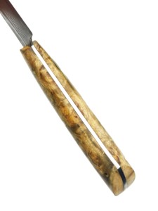 Vente en gros Personnalisé Premium Qualité OEM ODM Service Professionnel Style Japonais Couteau de Chef Damas Acier Blanc Ombre Bois - Product Image 5